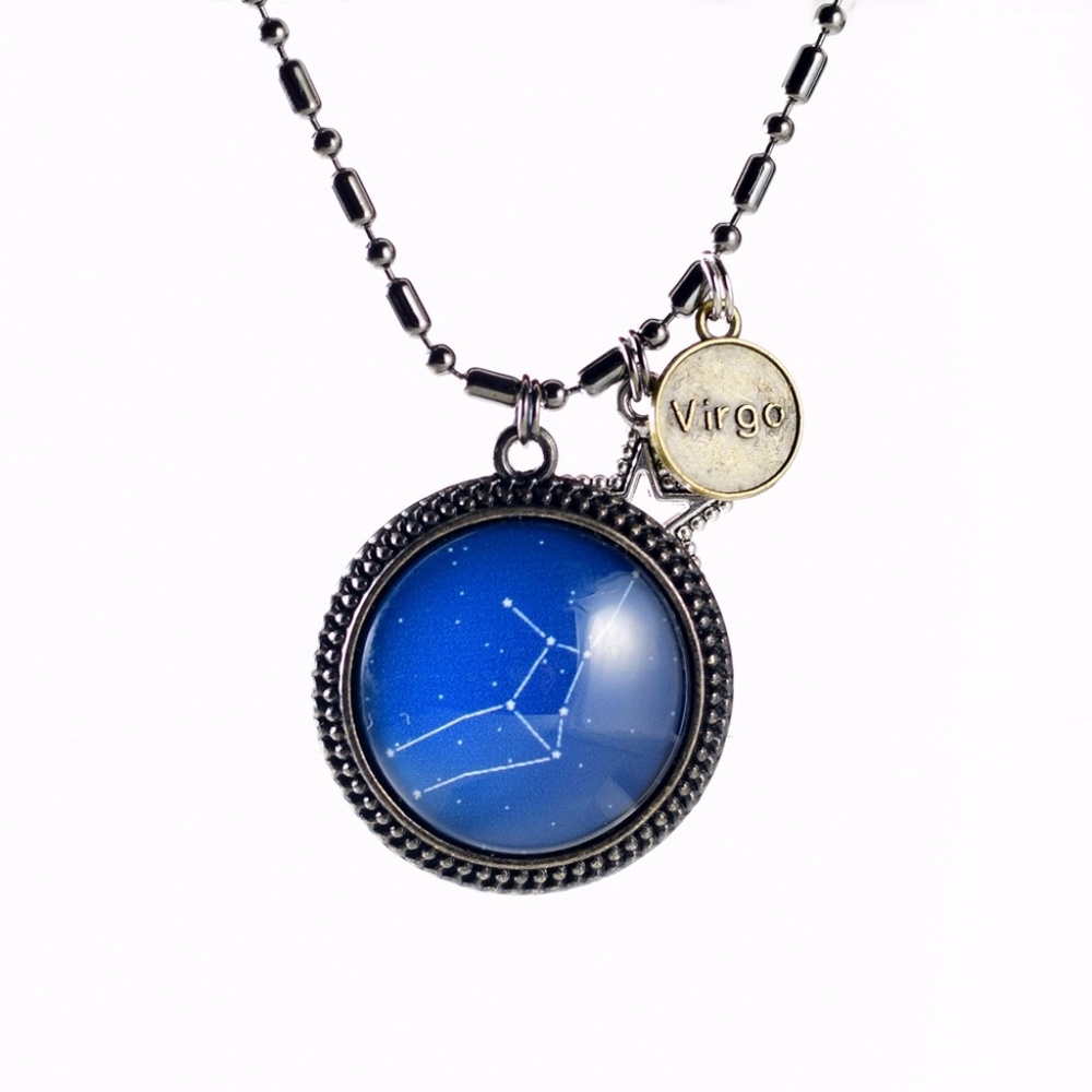 🆕 Virgo Constellation Zodiac Necklace Hand Crafted